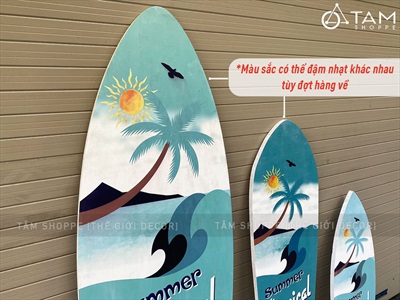 Ván lướt sóng trang trí chủ đề Tropical bar cao 90-150cm [In sắc nét - 3 kiểu dáng] VLS-05